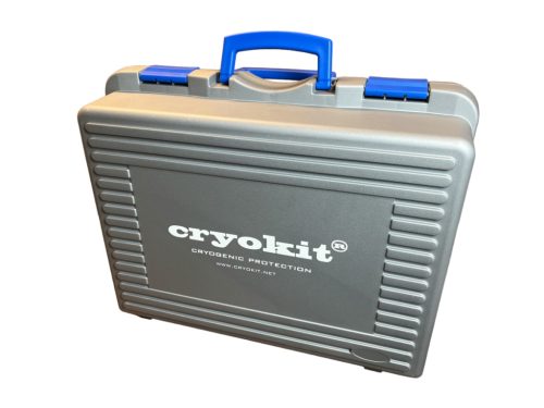 CRYOKIT PPE műanyag bőrönd, szürke, üres
