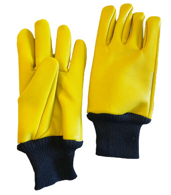 CRYOKIT hőtűrő kriogén védőkesztyű, 11-es méret, rövid, gumírozott csuklórésszel