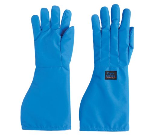 TEMPSHIELD Cryo-Gloves® kriogén védőkesztyű, 8-as (S) méret, 435-495 mm hosszú (könyök), kék